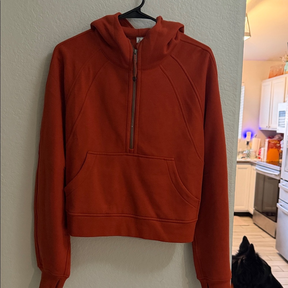 lululemon athletica Women's burnt orange scuba Sweater
